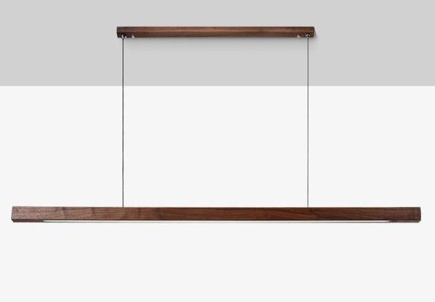 Alderon | LED Wooden Pendant Light, Adjustable Height