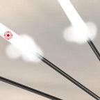 Modern Luminex Sputnik LED Ceiling Light Black & Gold