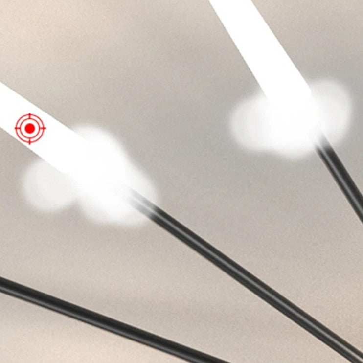 Modern Luminex Sputnik LED Ceiling Light Black & Gold