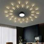Modern Luminex Sputnik LED Ceiling Light Black & Gold