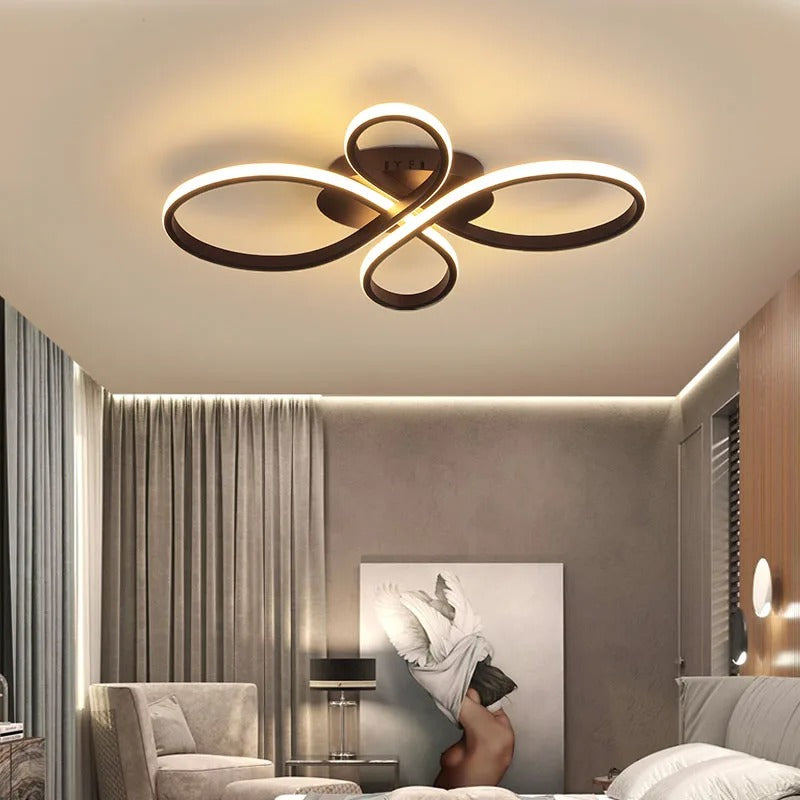 Modern Dimmable LED Multi-Ring Ceiling Light for Rooms