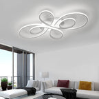 Modern Dimmable LED Multi-Ring Ceiling Light for Rooms