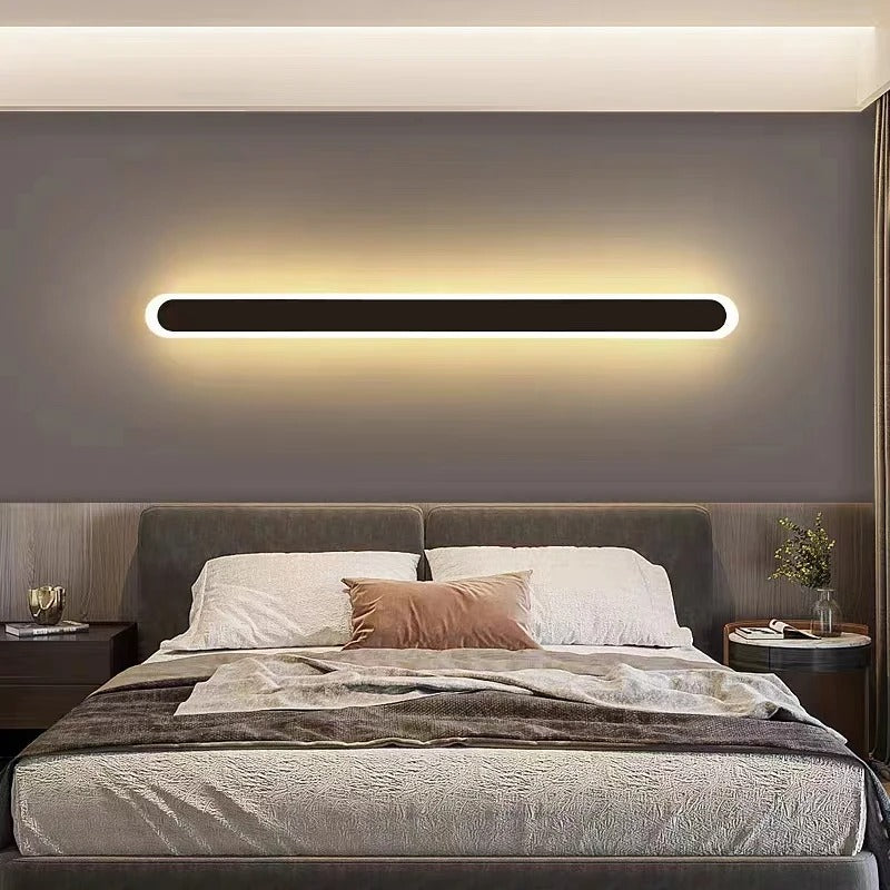 Luno Waterproof Outdoor Metal Linear Wall Light, Dimmable