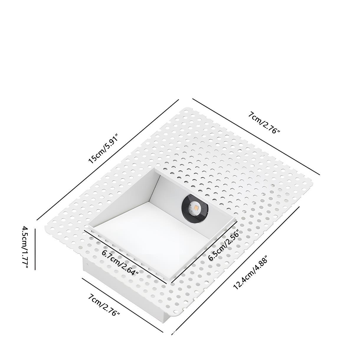 Motion Sensor LED Recessed Wall Sconces, Energy Efficient