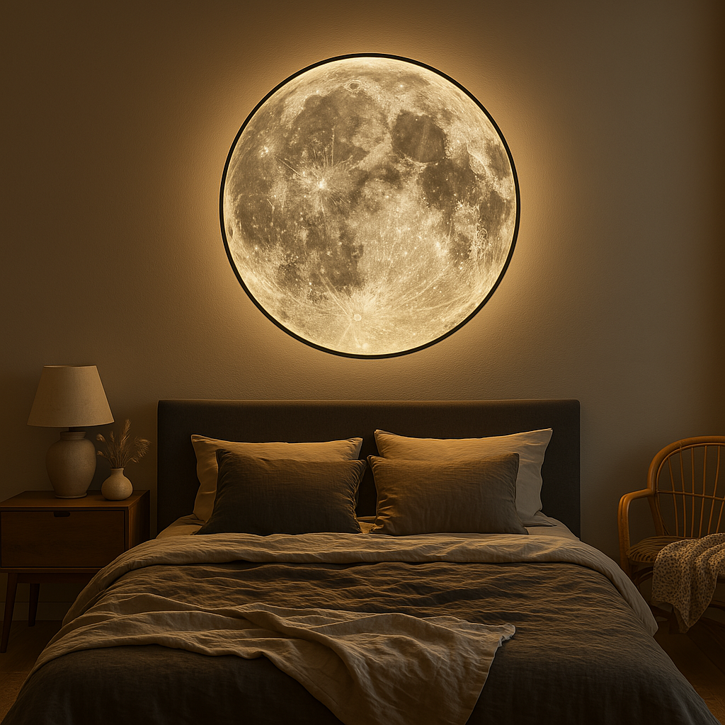 Lunara | Realistic Moon Wall Lamp With Soft LED Glow