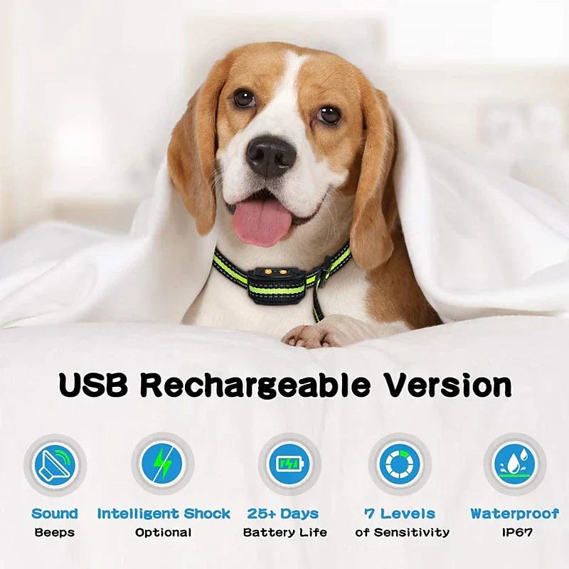 LumaPaw Bark Collar with Rechargeable Smart Shock Control