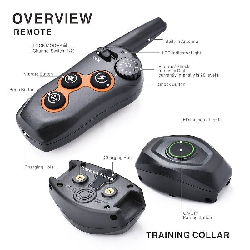 NovaPaw Pro Remote Dog Training Collar With Settings