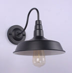 NovaVale Retro Gooseneck Wall Lamp With Dome Shade Accent