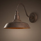 NovaVale Retro Gooseneck Wall Lamp With Dome Shade Accent