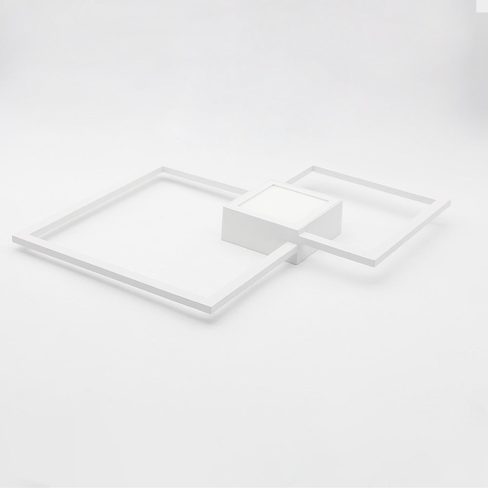 NyraLux Black White Square LED Wall Lamp for Living Room