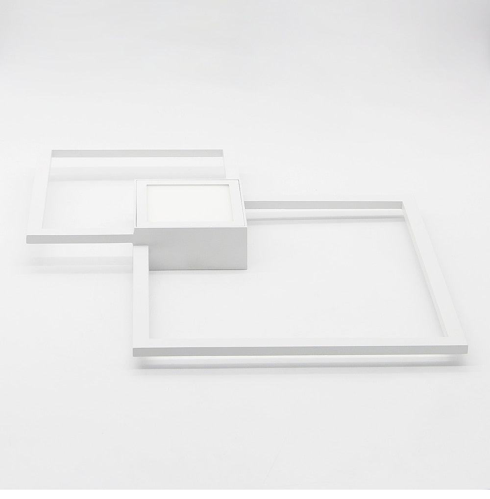 NyraLux Black White Square LED Wall Lamp for Living Room