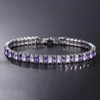 AriaLuxe Chain Tennis Bracelet With High Quality Zirconia Accents For Elegant Sparkling Style