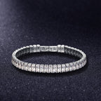 AriaLuxe Chain Tennis Bracelet With High Quality Zirconia Accents For Elegant Sparkling Style