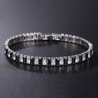 AriaLuxe Chain Tennis Bracelet With High Quality Zirconia Accents For Elegant Sparkling Style