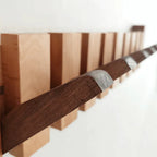 AriaWood Piano Coat Rack In Wood, Artistic Hallway Wall Hanger For Coats Hats And Scarves