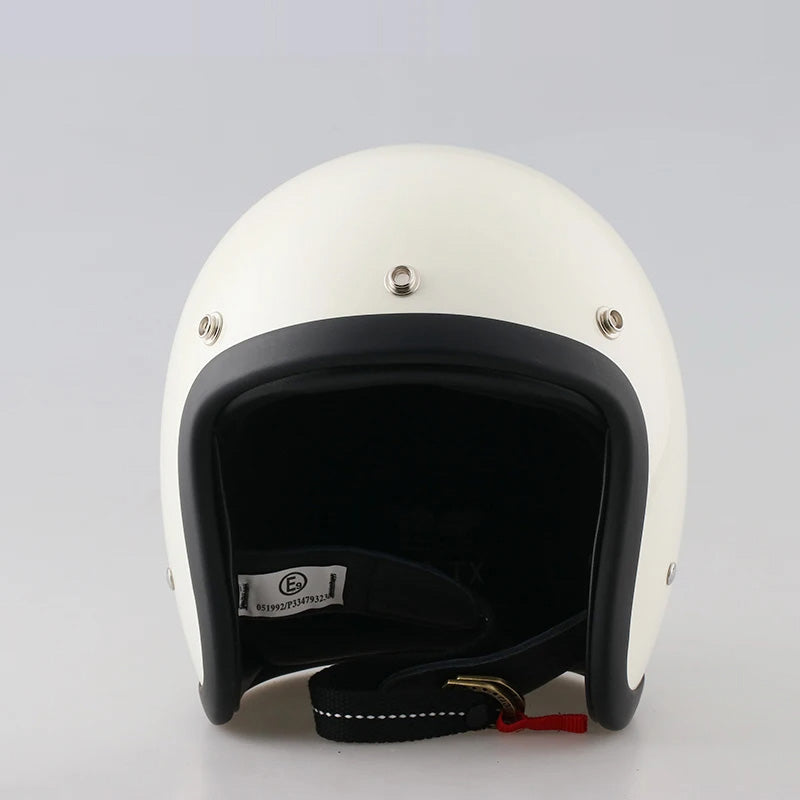 RidgeLine Retro Motorcycle Helmet DOT and ECE Certified