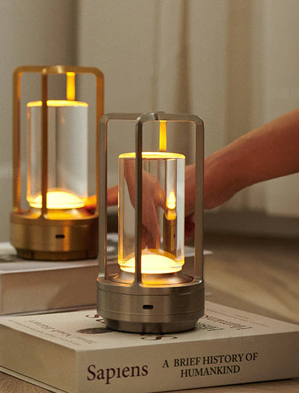 LumaNord | Warm Cordless Touch Table Lamp For Bedroom