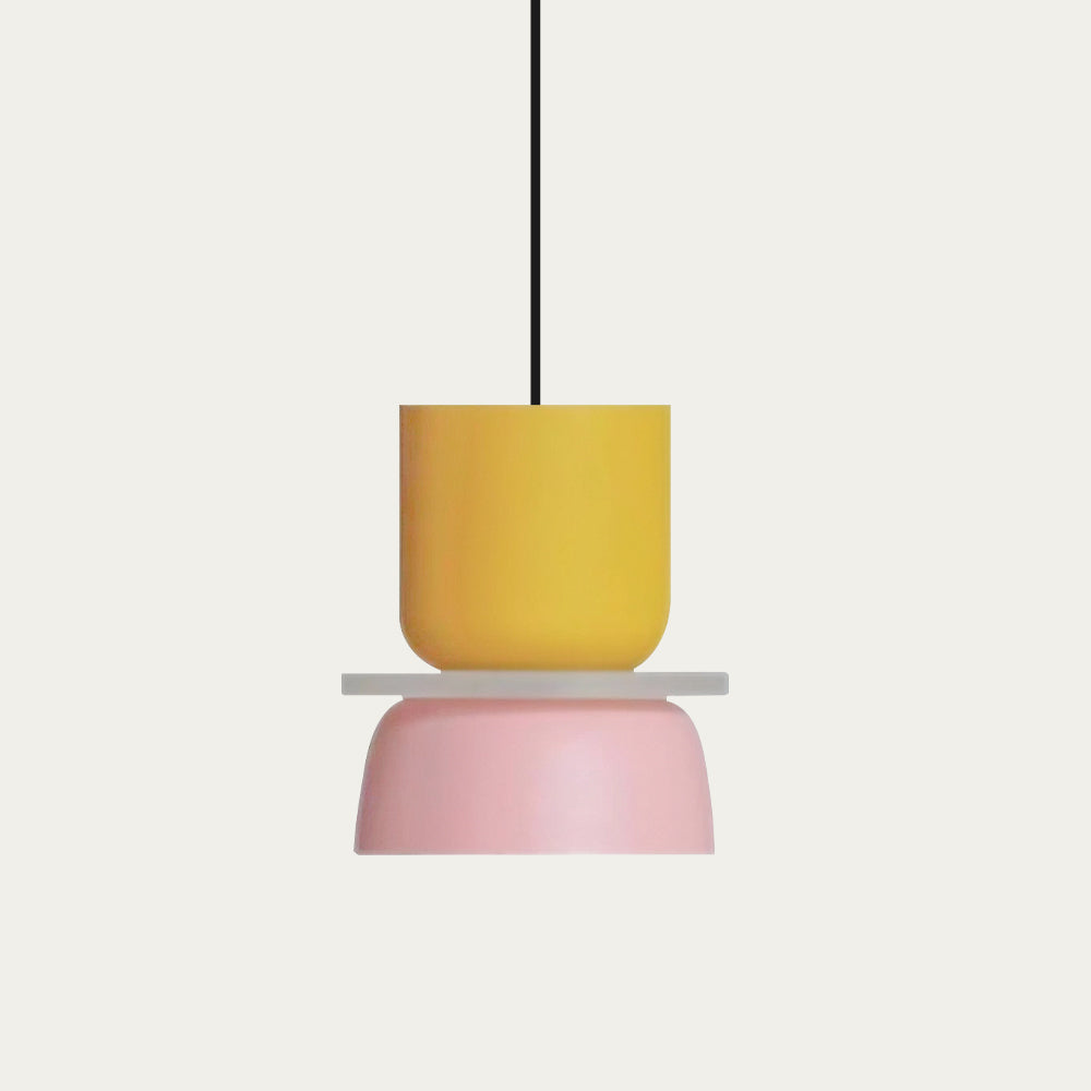 Scandi Color Block Pendant Lamp For Kitchen And Dining