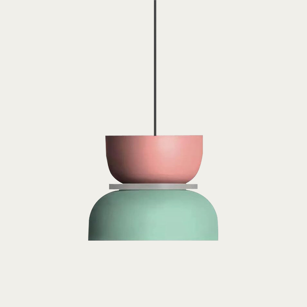 Scandi Color Block Pendant Lamp For Kitchen And Dining