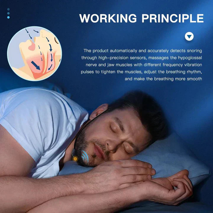 PulseStop Smart Anti-Snore Device USB Portable Sleep Aid