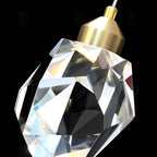 Lyra Spiral Crystal Droplets Pendant Chandelier Staircase