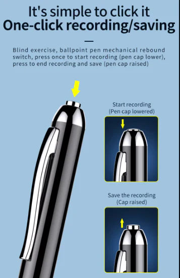 Quivara Hidden Voice Recorder Pen With Voice Activation