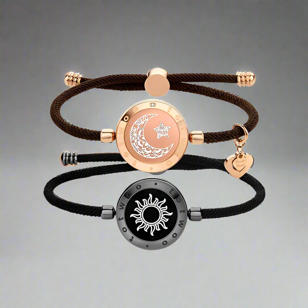 LumaLink SunMoon Couple Bracelets Long-Distance Touch