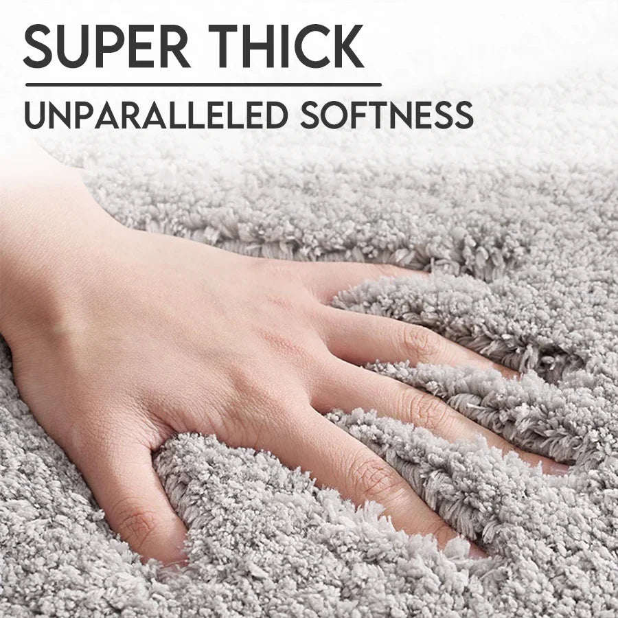 Ultra dicker Luxus-Badezimmerteppich für wolkenartigen Komfort