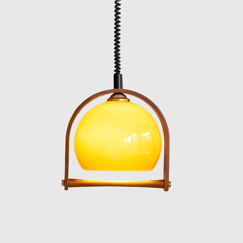 Rivara Wood Pendant Light, Vintage Dining And Kitchen Lamp