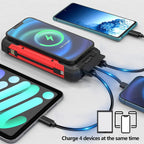 LumiVolt 30,000mAh Waterproof Wireless Solar Power Bank