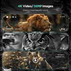 NoctraView Night Binoculars 8X Zoom, 7-Level IR, 4K Video