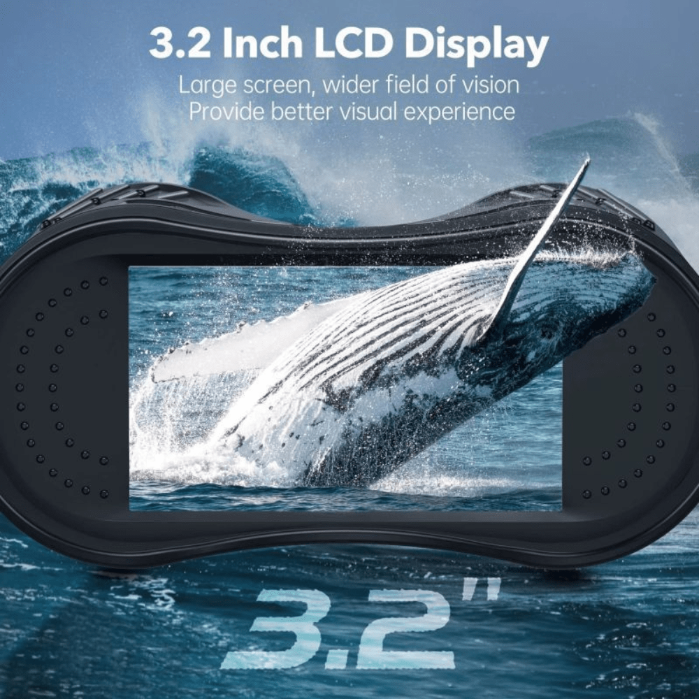 NoctraView Night Binoculars 8X Zoom, 7-Level IR, 4K Video