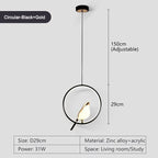 LumenBird Circle LED Pendant Lamp For Modern Ceilings
