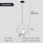 LumenBird Circle LED Pendant Lamp For Modern Ceilings