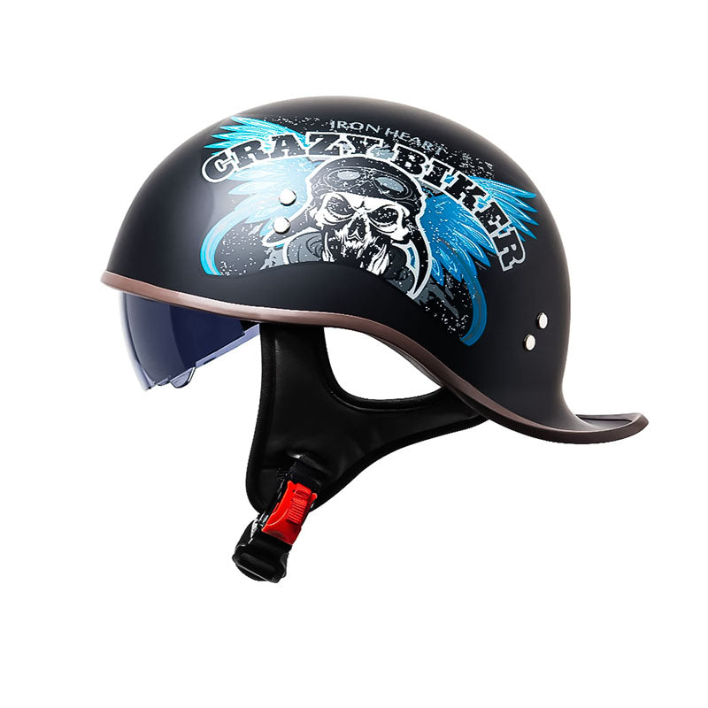 AstraRide Half Helmet Visor for Motorcycles DOT Certified