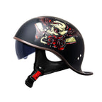AstraRide Half Helmet Visor for Motorcycles DOT Certified