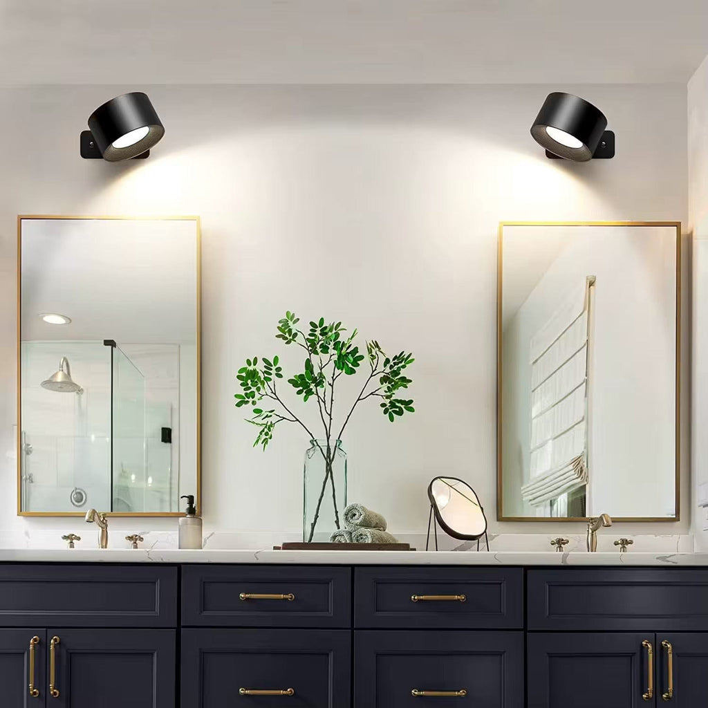 Luma Rechargeable Battery Wall Light, 360 Degree Adjustable