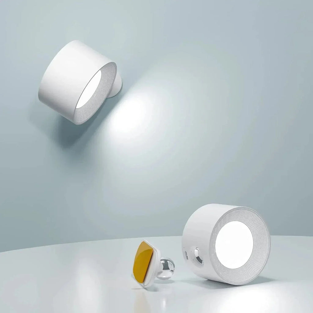 Luma Rechargeable Battery Wall Light, 360 Degree Adjustable