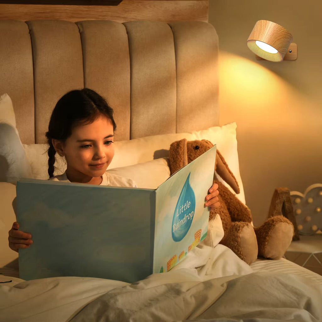 Luma Rechargeable Battery Wall Light, 360 Degree Adjustable