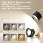 Luma Rechargeable Battery Wall Light, 360 Degree Adjustable