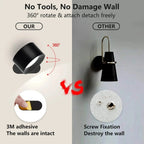 Luma Rechargeable Battery Wall Light, 360 Degree Adjustable