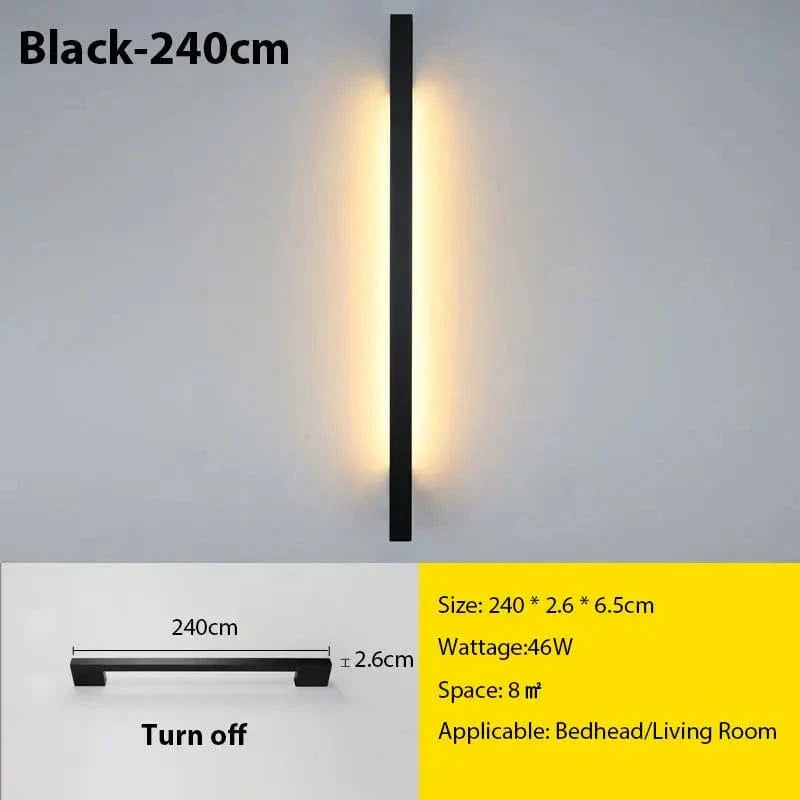 Modern Minimal LED Wall Lamp With Adjustable Brightness