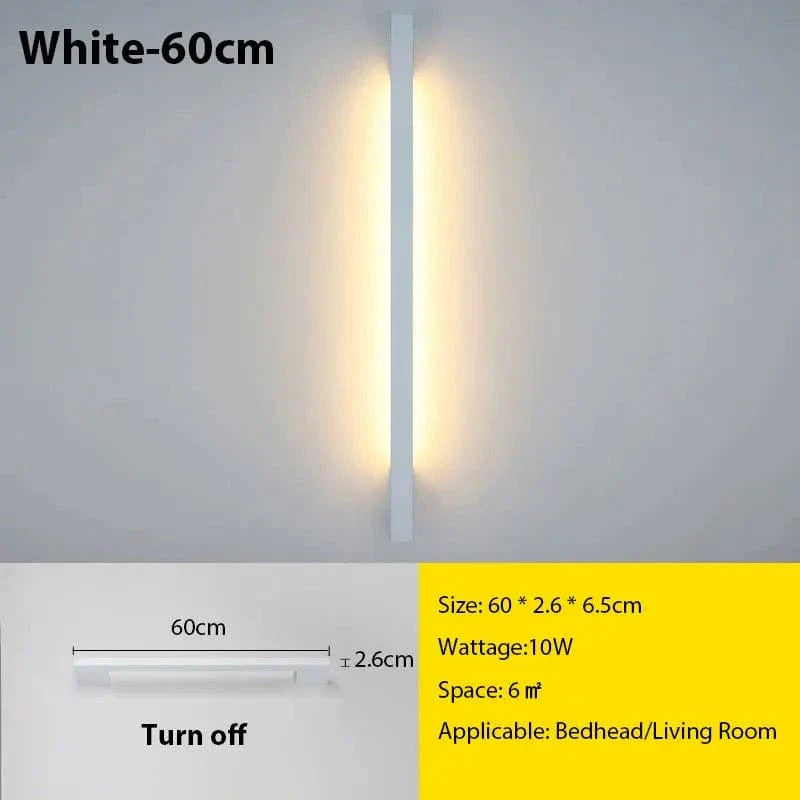 Modern Minimal LED Wall Lamp With Adjustable Brightness
