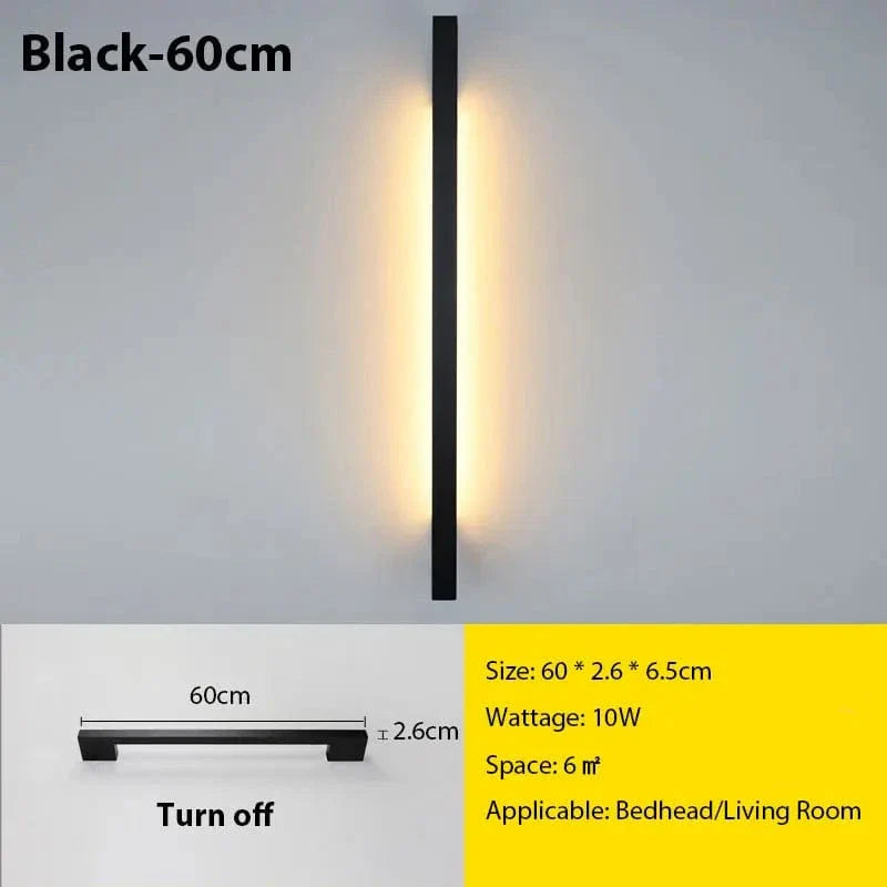 Modern Minimal LED Wall Lamp With Adjustable Brightness