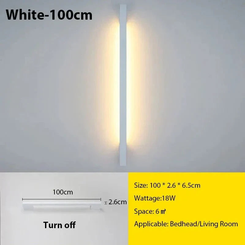 Modern Minimal LED Wall Lamp With Adjustable Brightness