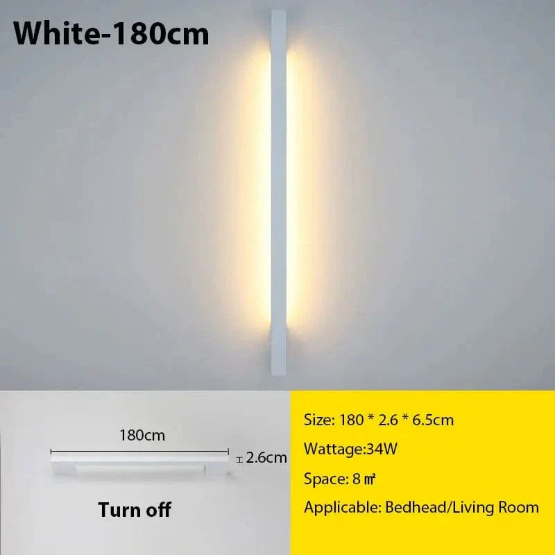 Modern Minimal LED Wall Lamp With Adjustable Brightness