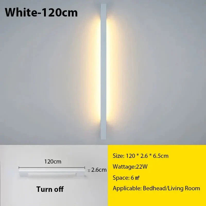 Modern Minimal LED Wall Lamp With Adjustable Brightness