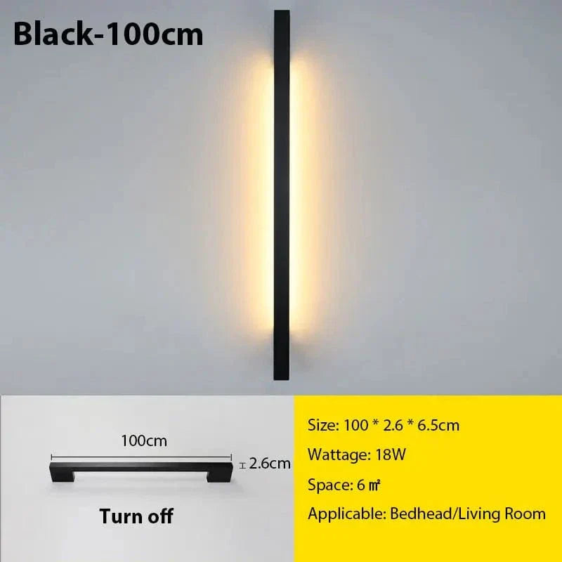 Modern Minimal LED Wall Lamp With Adjustable Brightness
