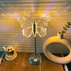 Lunara Crystal LED Butterfly Table Lamp For Bedroom