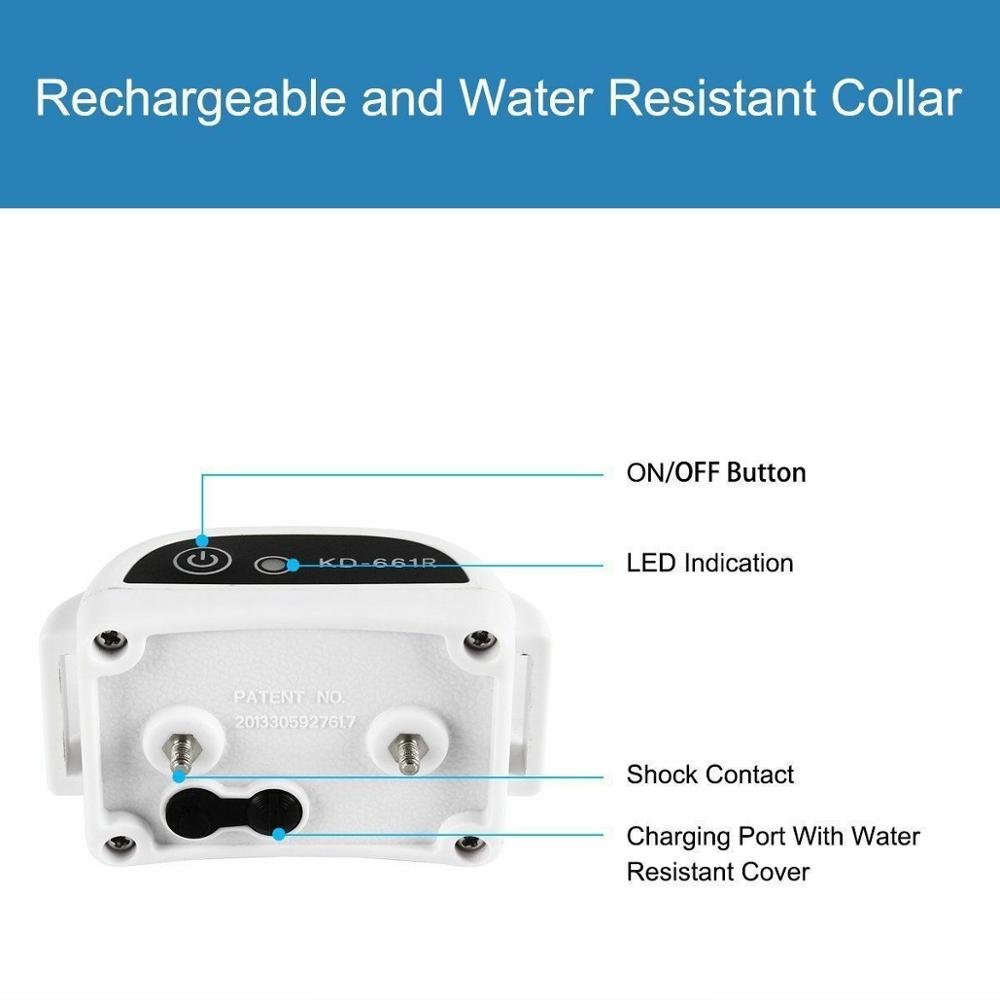 Collare per cane wireless Kairo, impermeabile e ricaricabile
